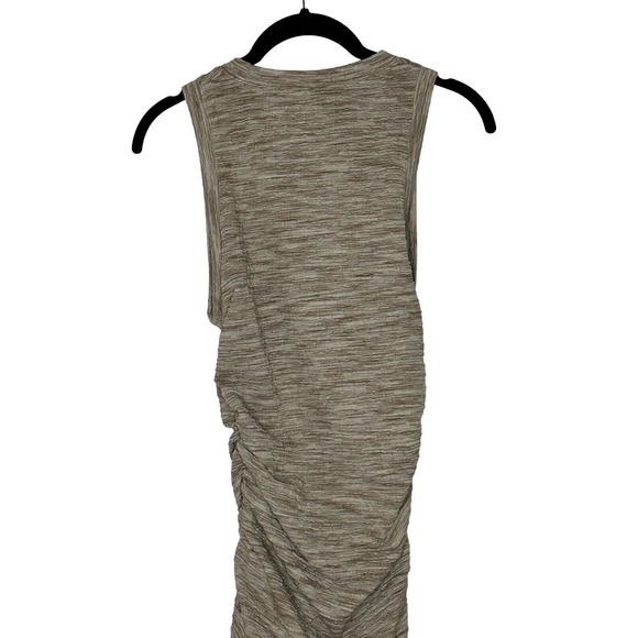 NWT Halara Womens Round Neck Sleeveless Ruched Dress Medium Bodycon Midi Casual - Picture 8 of 12